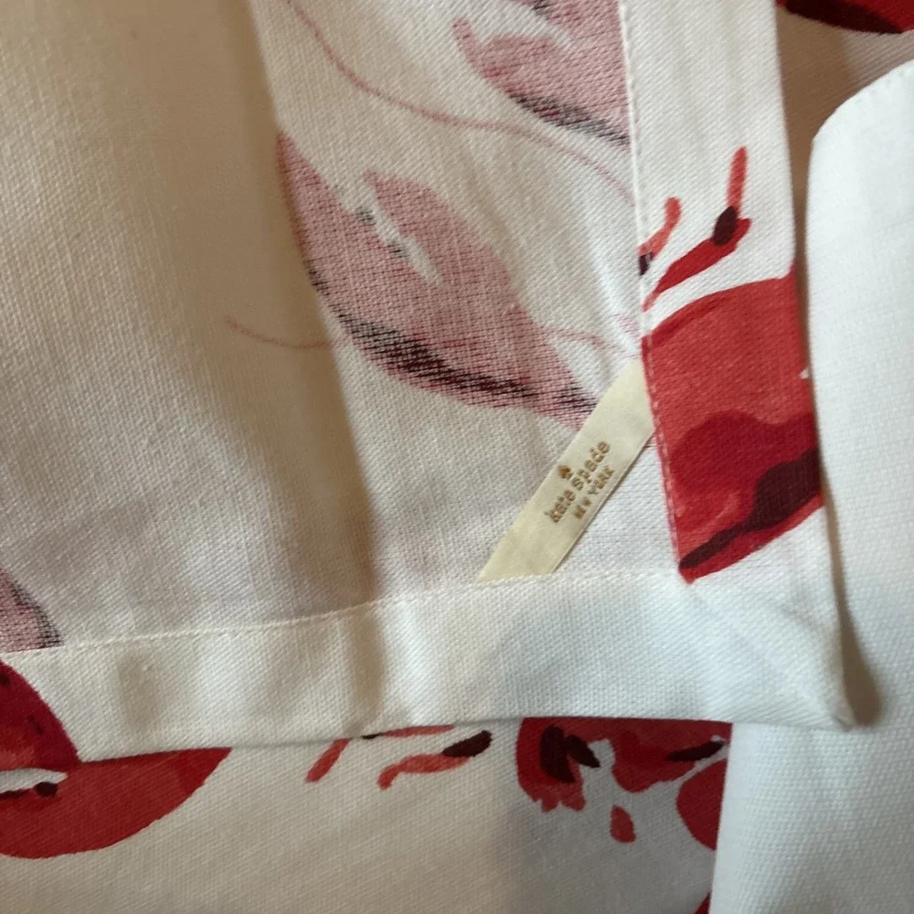 Kate Spade Lobster Fete Cotton 4 Napkins 2 Placements MINT New England Summer
